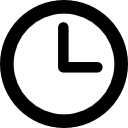 Clock circular outline icon